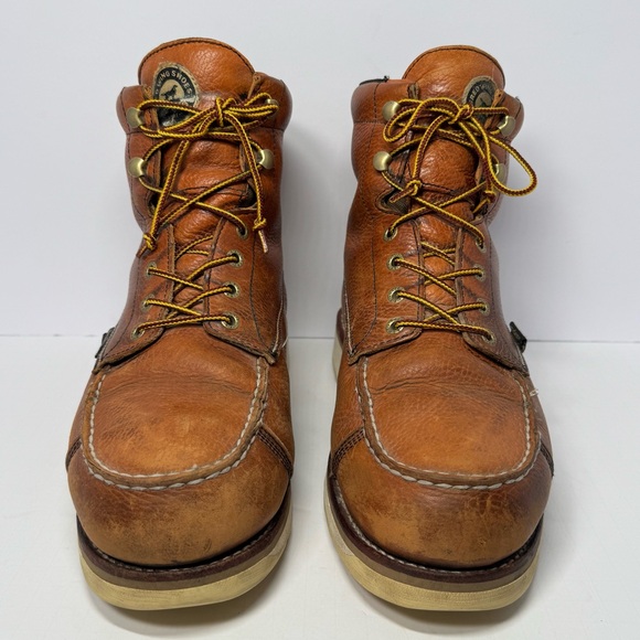 Red Wing Irish Setter 838 Mens 11D Brown Leather Moc Toe Work Boots UltraDry - Picture 9 of 16